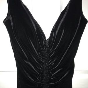 Black Velvet Mini Dress
